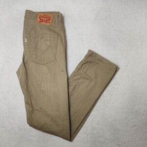 Levis 511 Jeans Mens 32x34 Beige Tapered Slim Denim Cotton 5 Pocket Casual Work